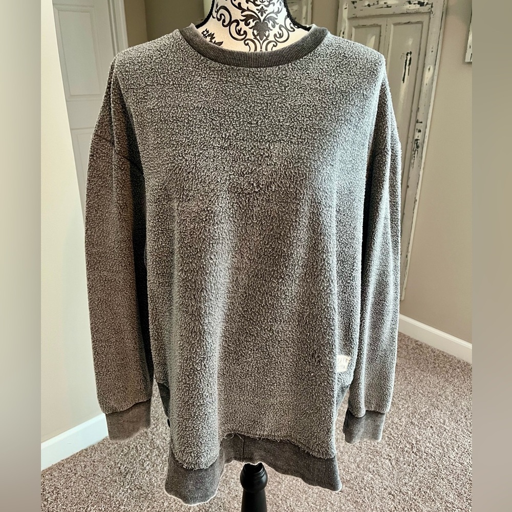 Southern Fried Cotton Charcoal Crewneck Sweater